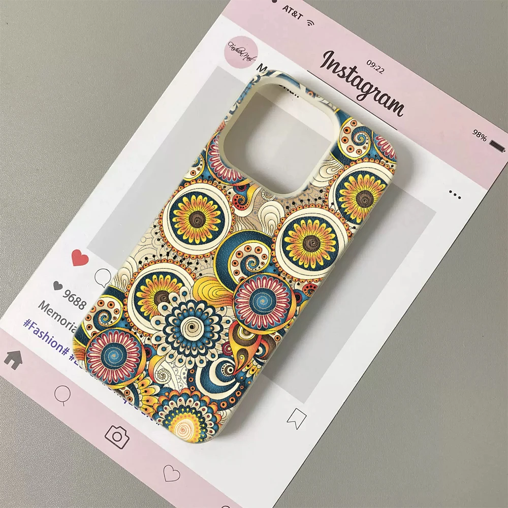 Colorful Mandala Pattern Print - Vintage Floral Pattern Soft Case recension och pris