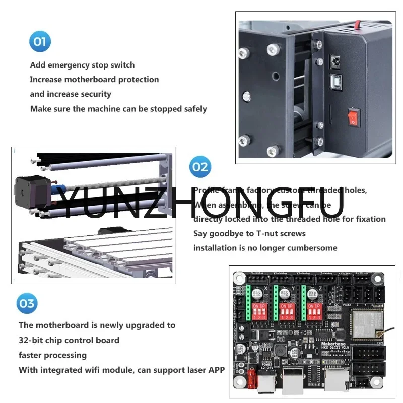 TWOTREES DIY CNC 3018 Pro Engraver Mini Wood Router GRBL Control router 3 Axis Laser engraving Machine and wood routers