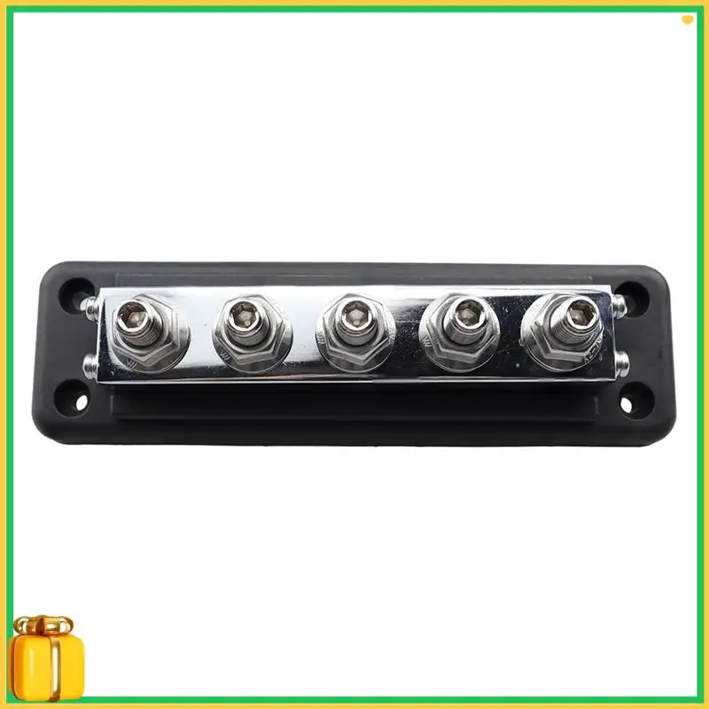 Premium M10 Power Distribution Block Bus Bar 24V Buss Bar 600A Electrical Terminal Block For Truck Boat Car Camper RV