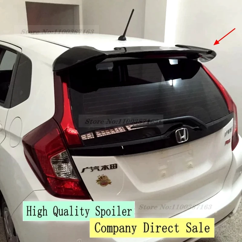 

New Design Big High Hardness ABS Material Spoiler 2014 to 2018 For Honda Fit Spoiler Rear Window Roof Primer Paint