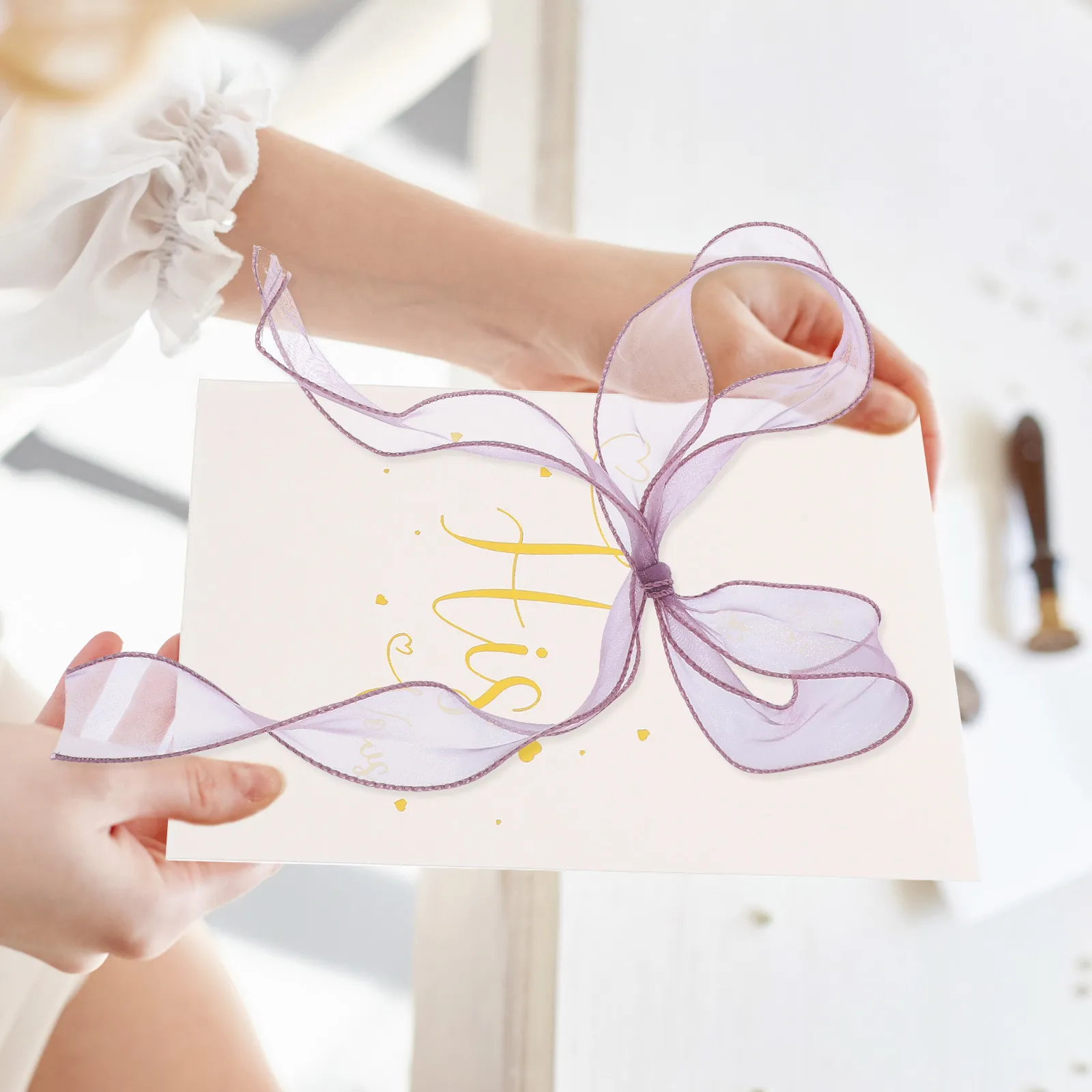 

Набор карточек для свадебных обетов: премиум-качество, декор из лент, простой и элегантный дизайн, удобные книжки для обетов, сувениры для гостей на свадьбу