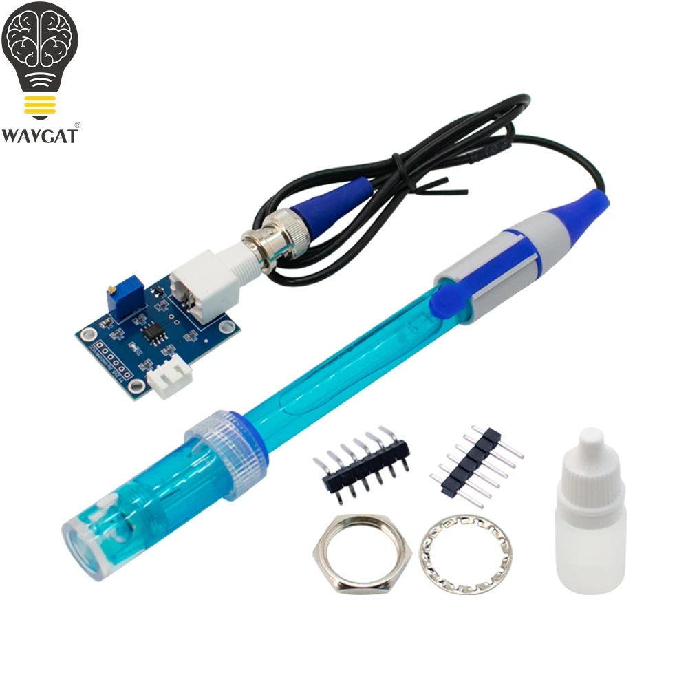 PH Value Detection Sensor Module Monitoring Control Board BNC PH Electrode Probe For Arduino