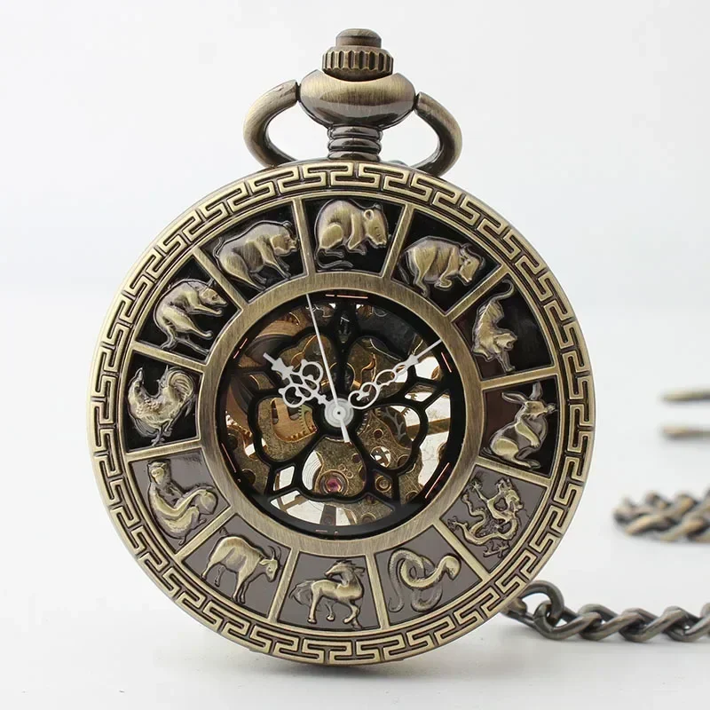 

Mechanical Pocket Watches Personalised Collection Half Hunter Pockets Watch Hand Wind Vintage Pendant Chain Clock