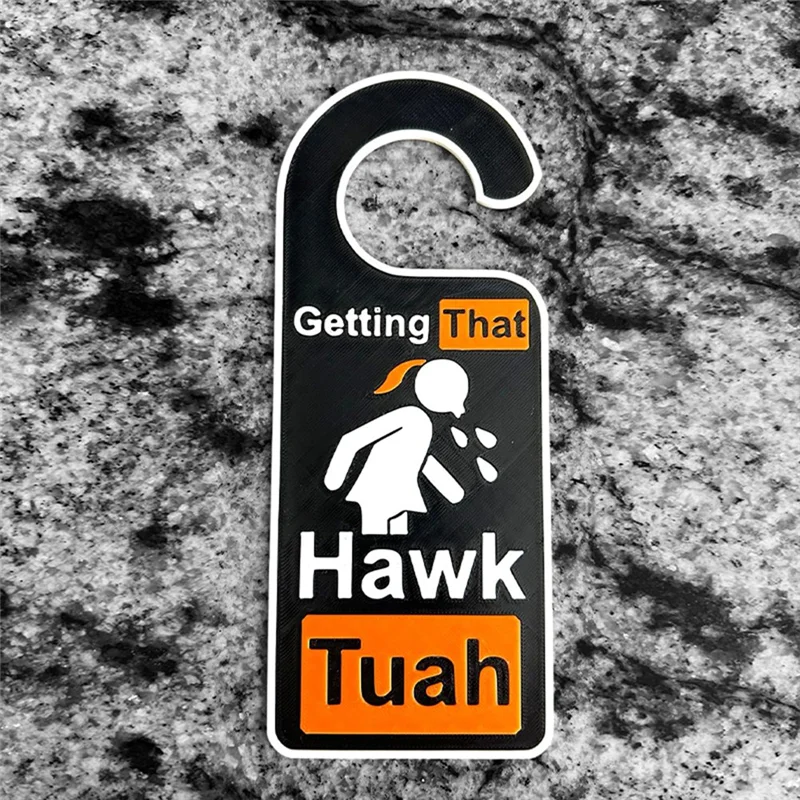 Funny Door Knob Hanger Acrylic Interesting Door Handle Hook Spoof Spit Acrylic Door Hangers Decoration-AT64