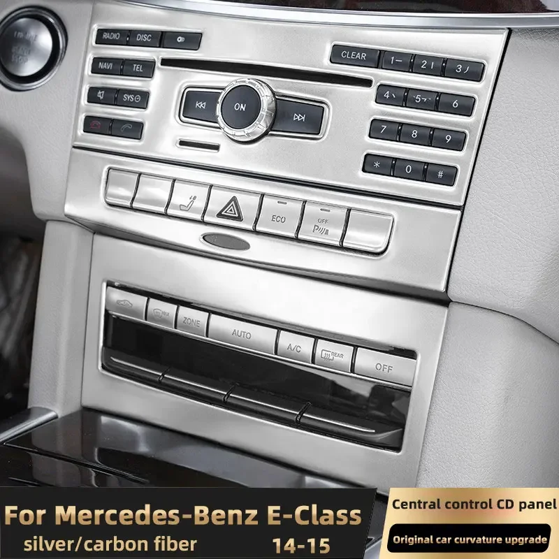

Car Center Air Conditioner CD Number Button Function Panel Cover For Mercedes Benz E Class W212 C207 E200 e260 E300 Accessories