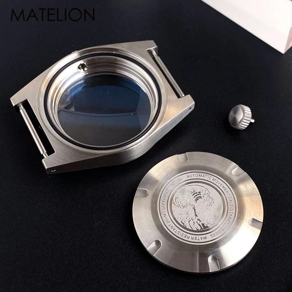 Diving Field Watch Case MOD 316L for NH34 NH35 NH36/38/70 PT5000 ETA2824 Automatic Pilot Men Watch AR Sapphire 20BAR Waterproof