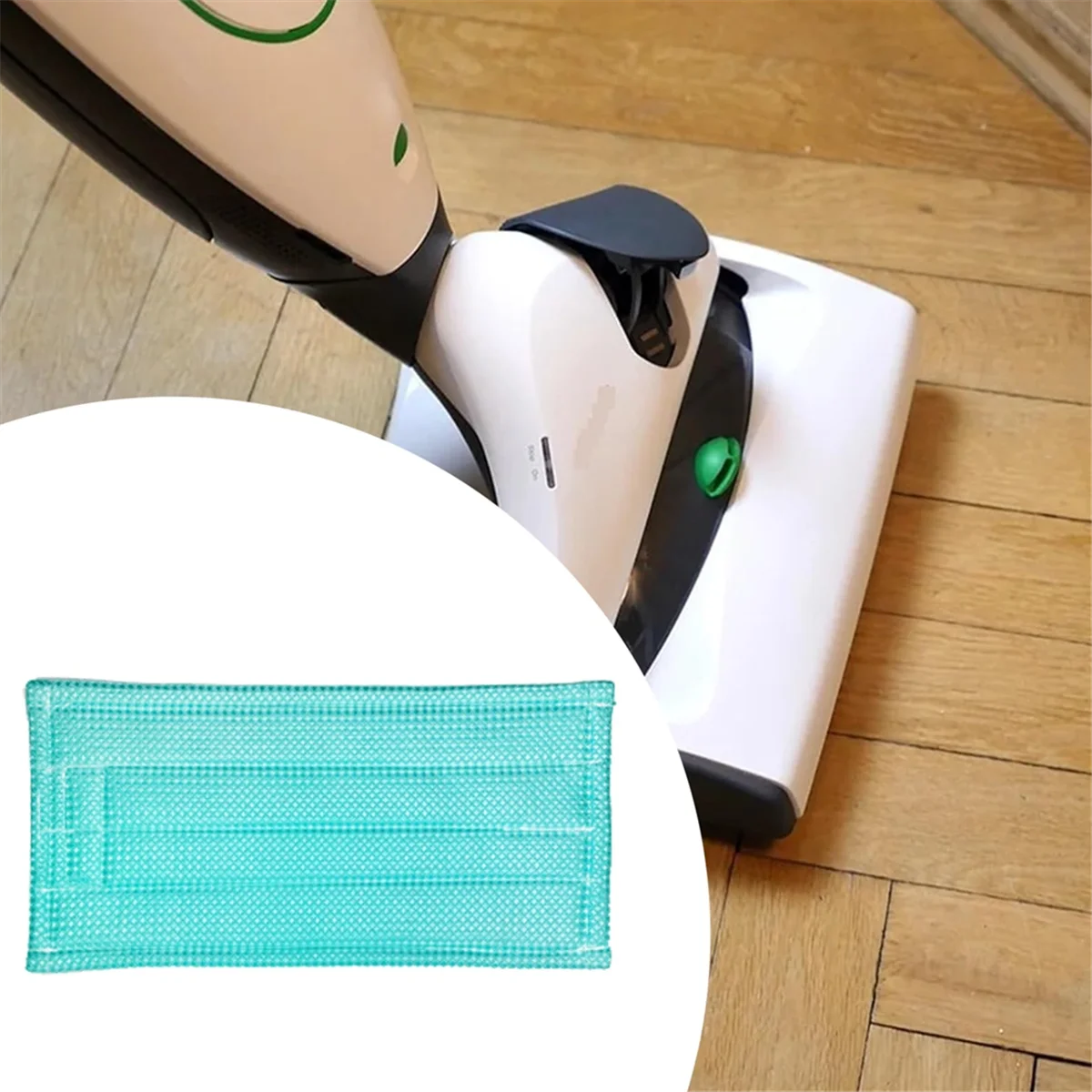A56X 4 قطعة منصات الممسحة ل Vorwerk Kobold SP520/SP530/MF520/MF530 أجزاء المكنسة الكهربائية قابل للغسل ممسحة البخار الملابس