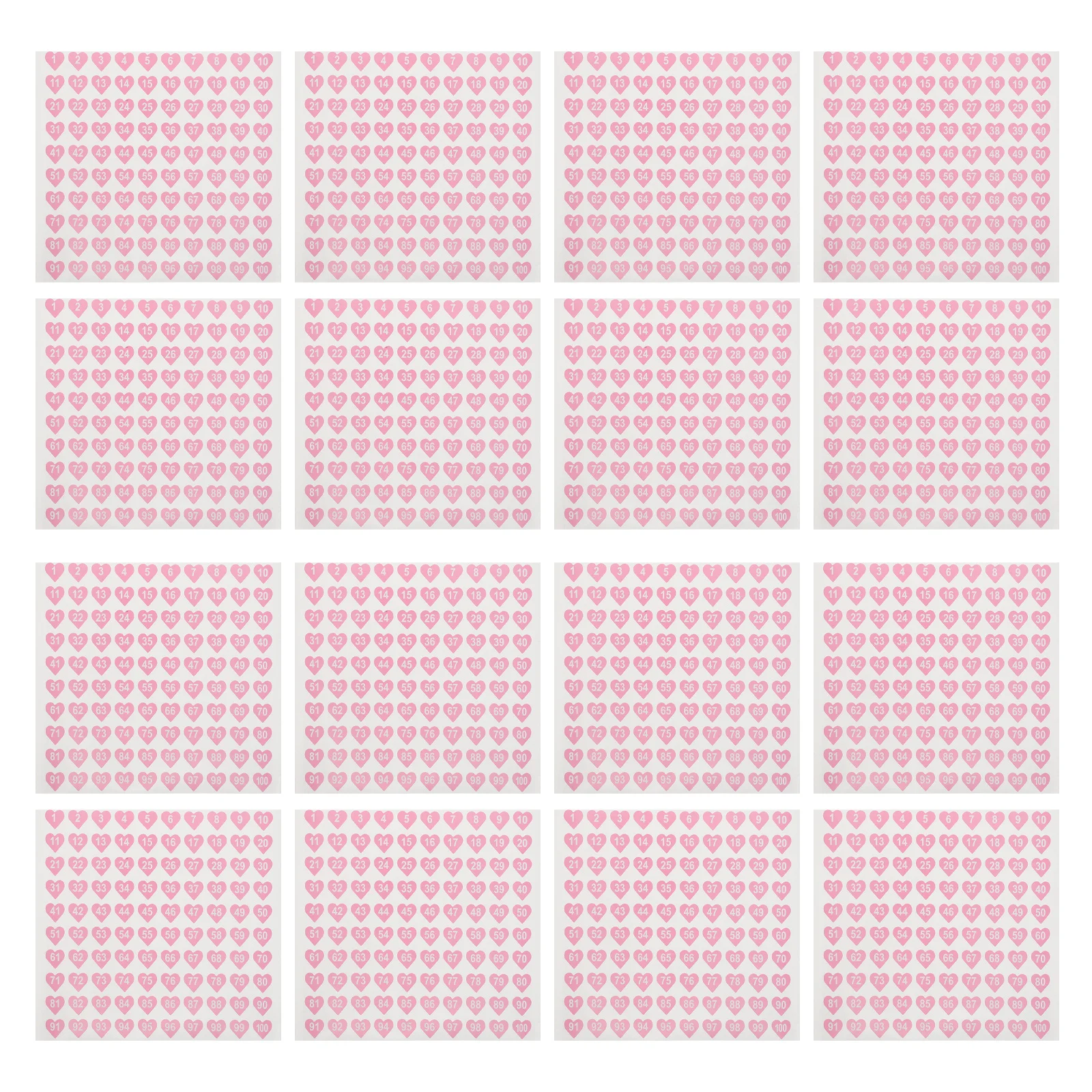 50개 네일 아트 도구 라벨 - 1-100 미니 숫자 스티커 1x1cm 자기 접착식 폴리쉬 병 정리용 색상 코드