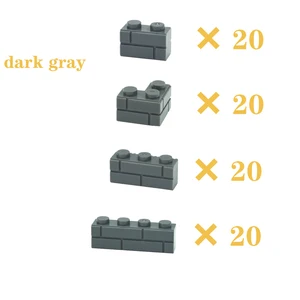 DIY Blok Bangunan Angka Kota MOC Tebal Dinding Batu Bata Pendidikan Kreatif Mainan untuk Anak-anak Ukuran Kompatibel dengan Semua Merek 6 pemasangan dinding teknik lego penjualan terbaik - №