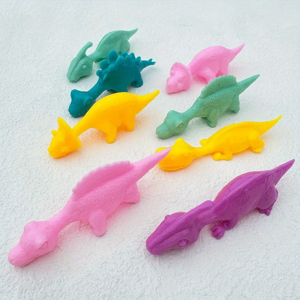 مجموعة قاذفات الأصابع تحت عنوان الديناصورات - لعبة القوس والسهم المرنة الممتعة لتخفيف التوتر وهدايا أنشطة الحفلات #6