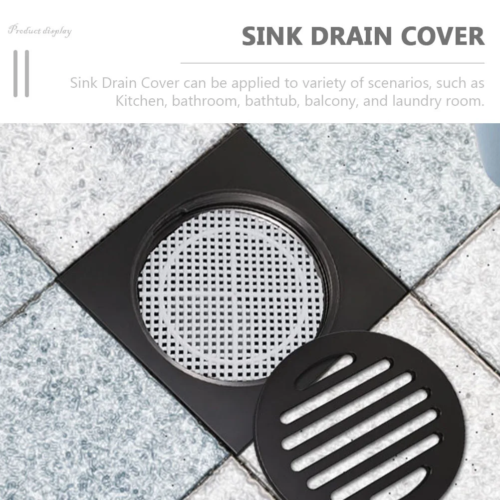 

6Pcs Sink Drain Covers Non-Slip Hair Catcher Bathroom Kitchen Shower Drain Filter Floor Cover Hair Catcher Floor Filter