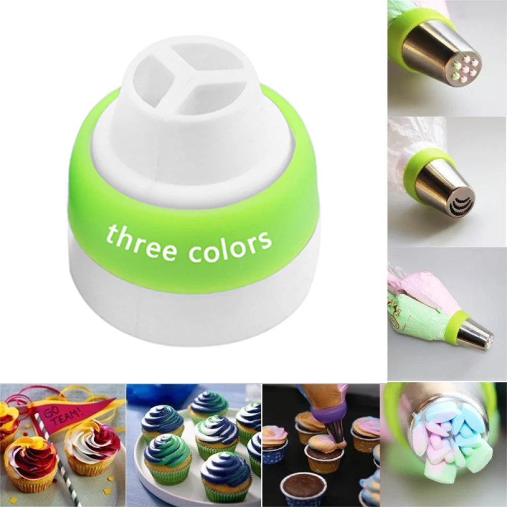 6PCS  Cake Cream Pastry Bag Nozzle Adapter Icing Piping Bag Russian Nozzle Converter Coupler For Cupcake Fondant Cookie Navidad