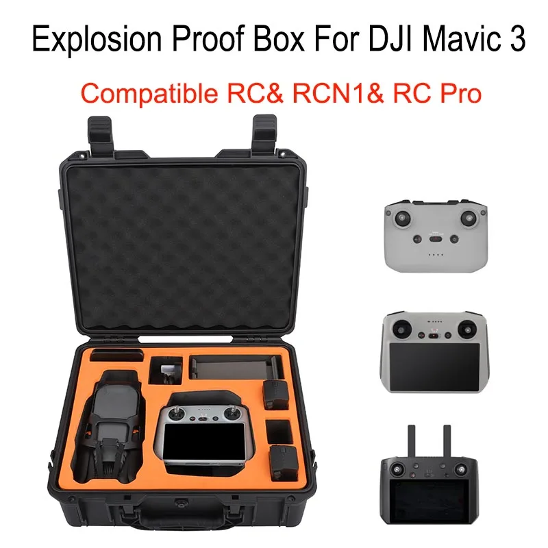 Explosion Proof Box For DJI Mavic 3 Shockproof Waterproof Hard Carrying Case Safety Storage Bag for DJI Mavic 3 Pro/Classic