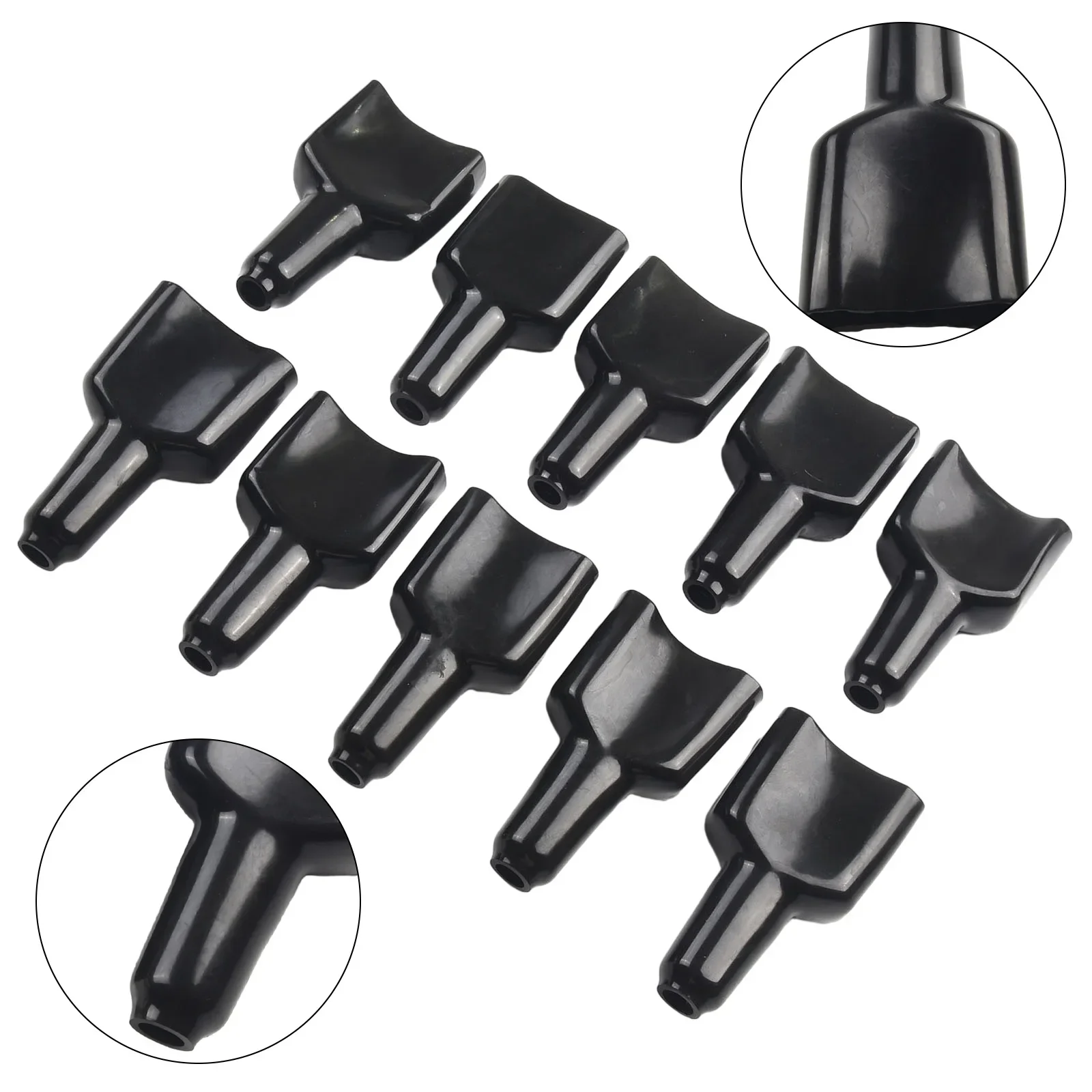 10pcs Dust-proof 50A Plug Cover For Anderson Plug Connector Dustproof Cable Jacket Black Home DIY Plug Cover