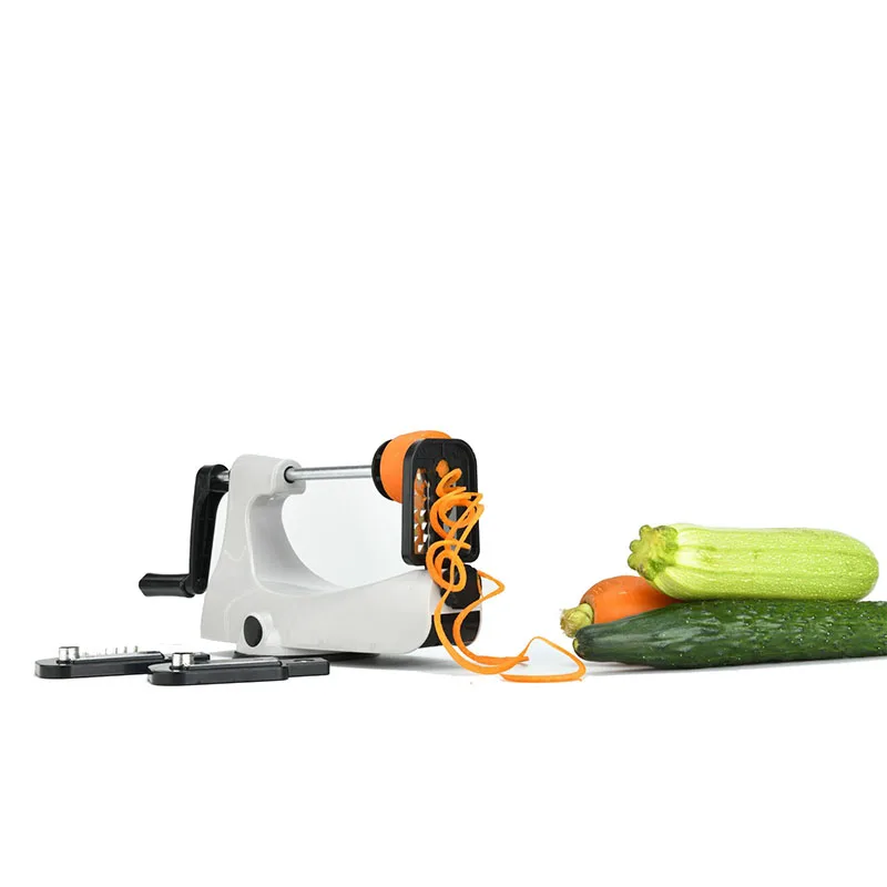 Máquina para hacer fideos y Zucchini, espiralizador de espagueti, 3 cuchillas, espiralizador de verduras, rebanador en espiral, máquina para hacer espaguetis para pasta vegetal para una salud