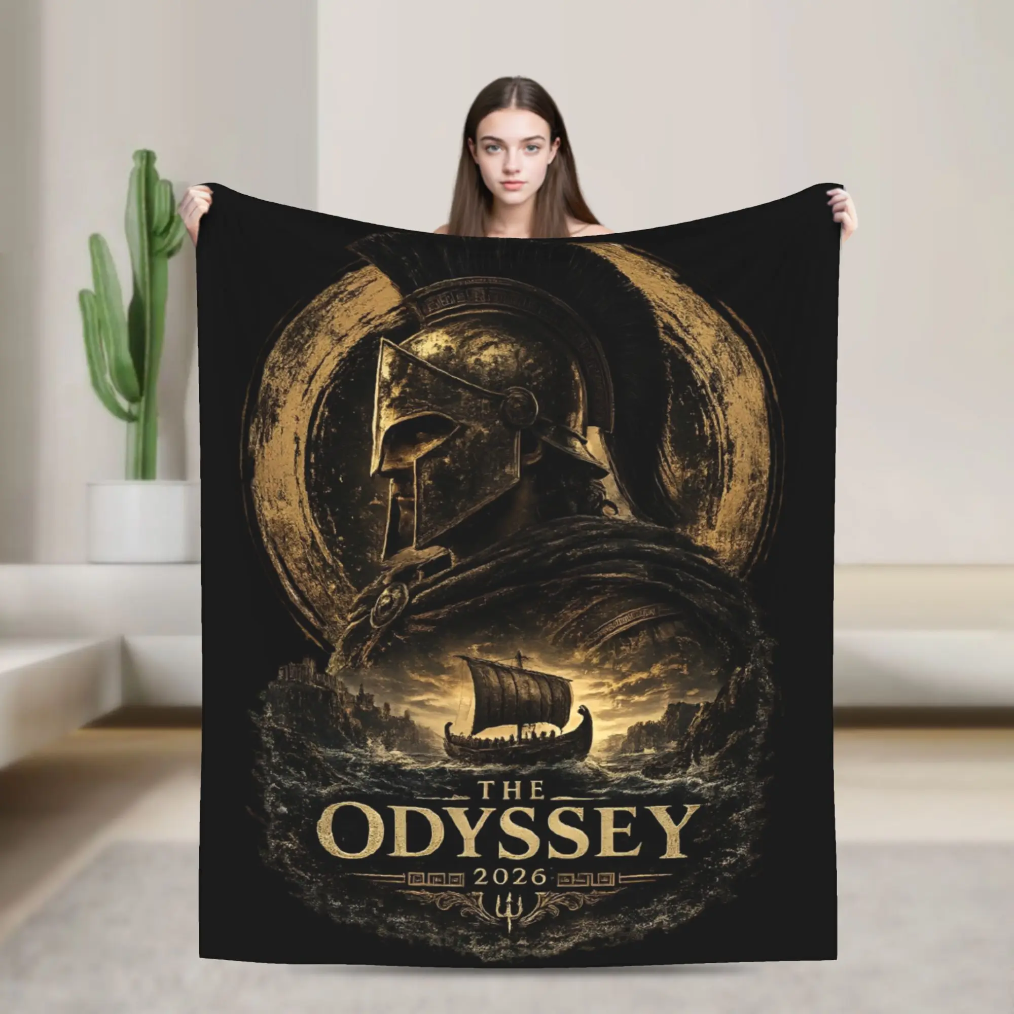 The Odyssey Movie  Blanket Velvet  Comfortable Ultra-Soft Throw Blanket for Home Rug Piece