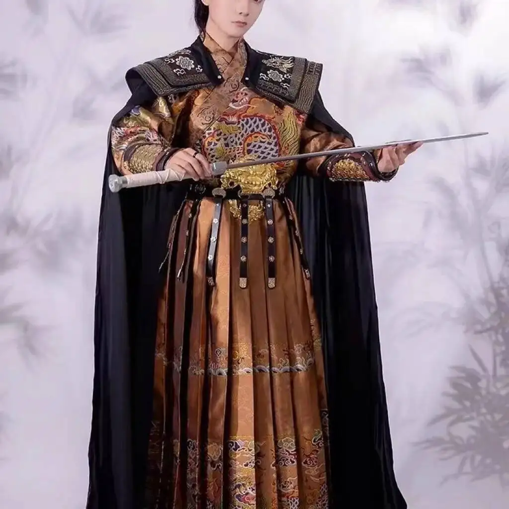 hanfu-cloak-men's-chivalrous-outer-robe-heavy-industry-chinese-ming-dynasty-flying-fish-costume-retro-swordsman-hero-armor-cloak