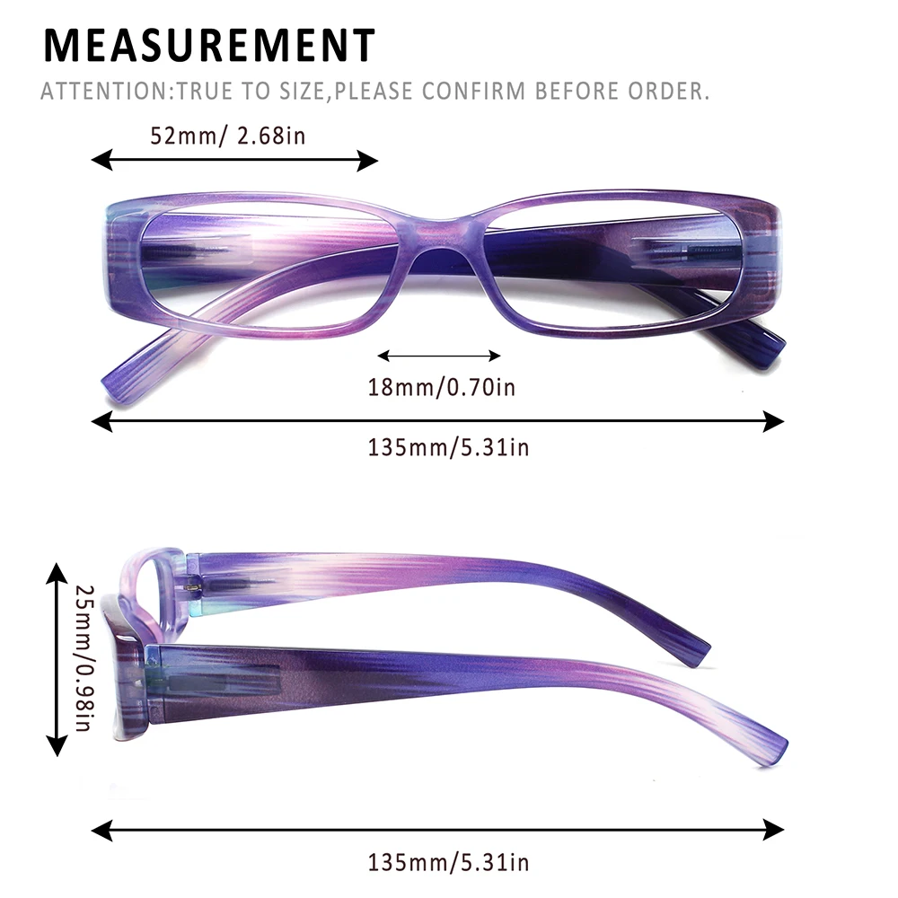 Reading Glasses Spring Hinge Men Women Widened Color Mirror Legs Blue Light Blocking Anti UV Computer Reader Eyeglasses0~+4.0