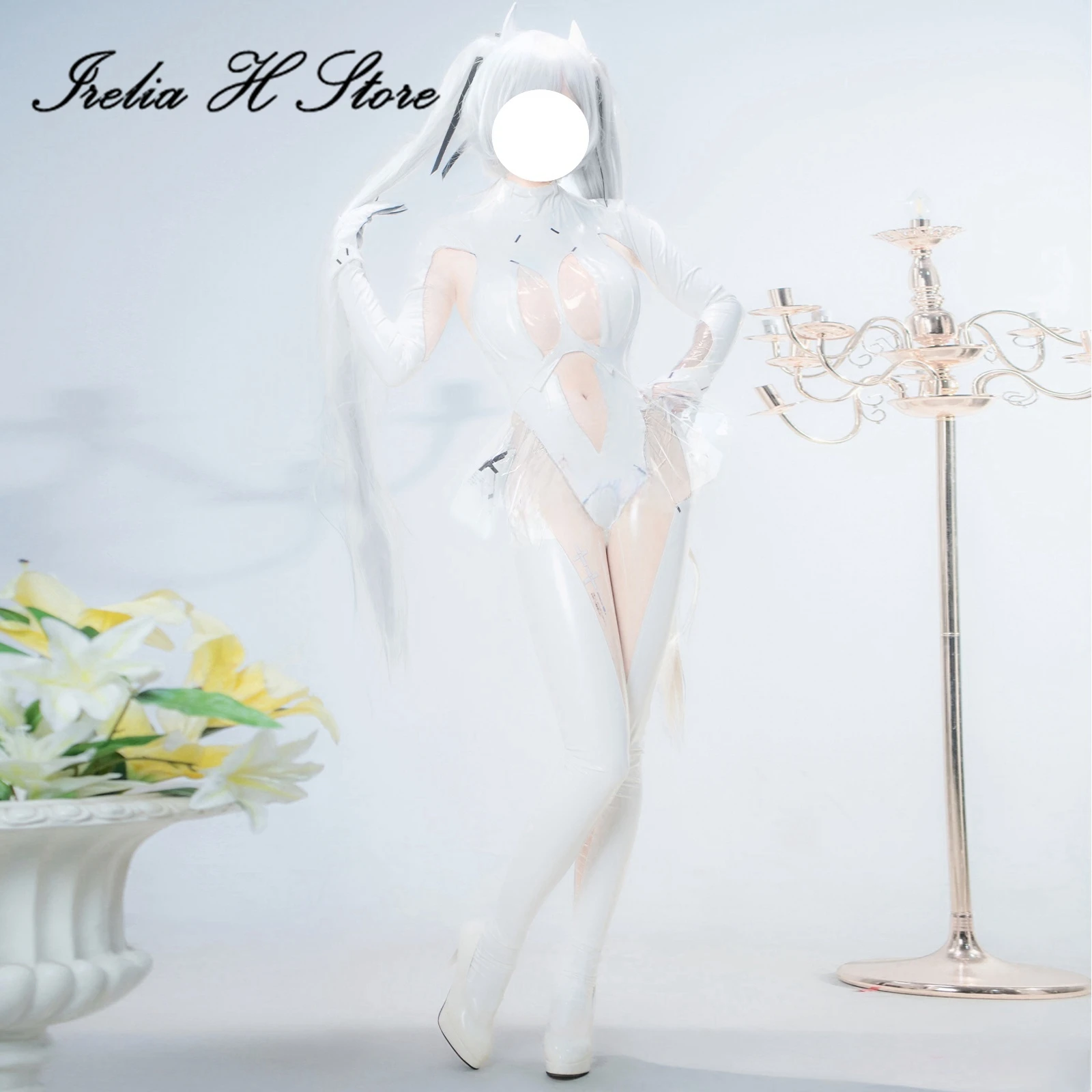 

Irelia H Store Anime NI cos KKE Cinderella Crystal Princess Cosplay Costume Cinderella Sexy Jumpsuit Private Photo Shoot Female