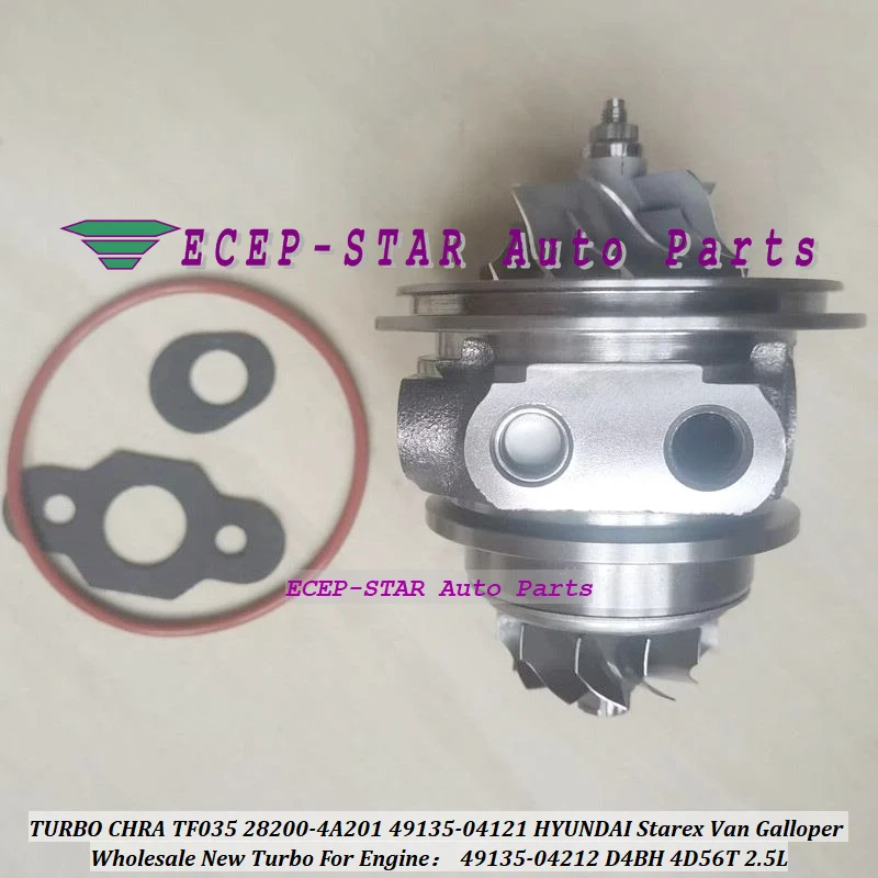 Free Ship Turbo Cartridge CHRA 49135-04121 28200-4A201 Turbocharger For HYUNDAI Starex H1 H200 Galloper Terracan D4BH 4D56 2.5L