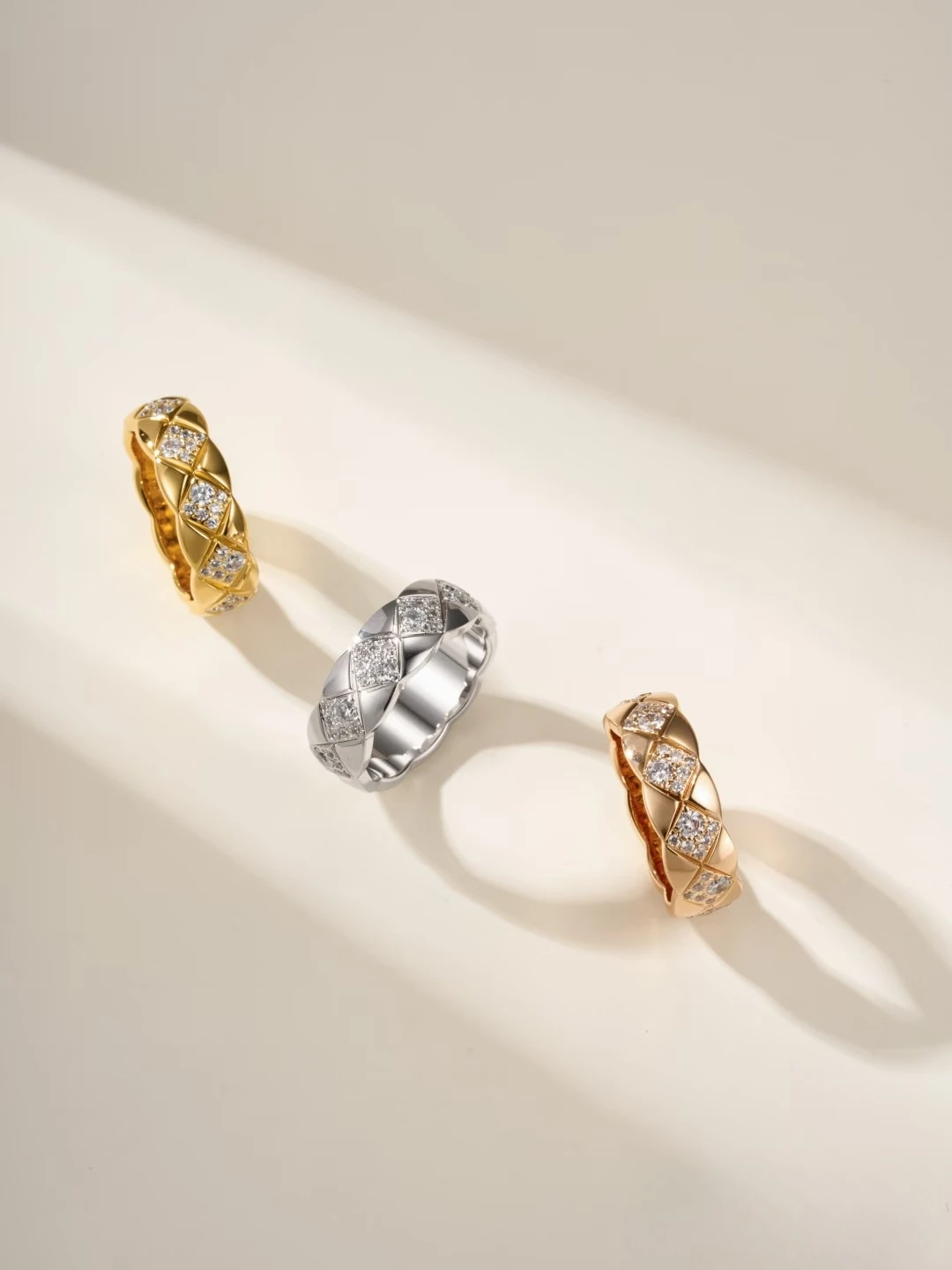 

2025 Trendy Jewelry Intermediate & Wide CNC - crafted Diamond Ring