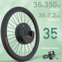iMortor 3.0 36V 350W Electric Bicycle Front Motor Max Speed 35KM/H Ebike Conversion Kit V Disc Brake Display Control Instrument