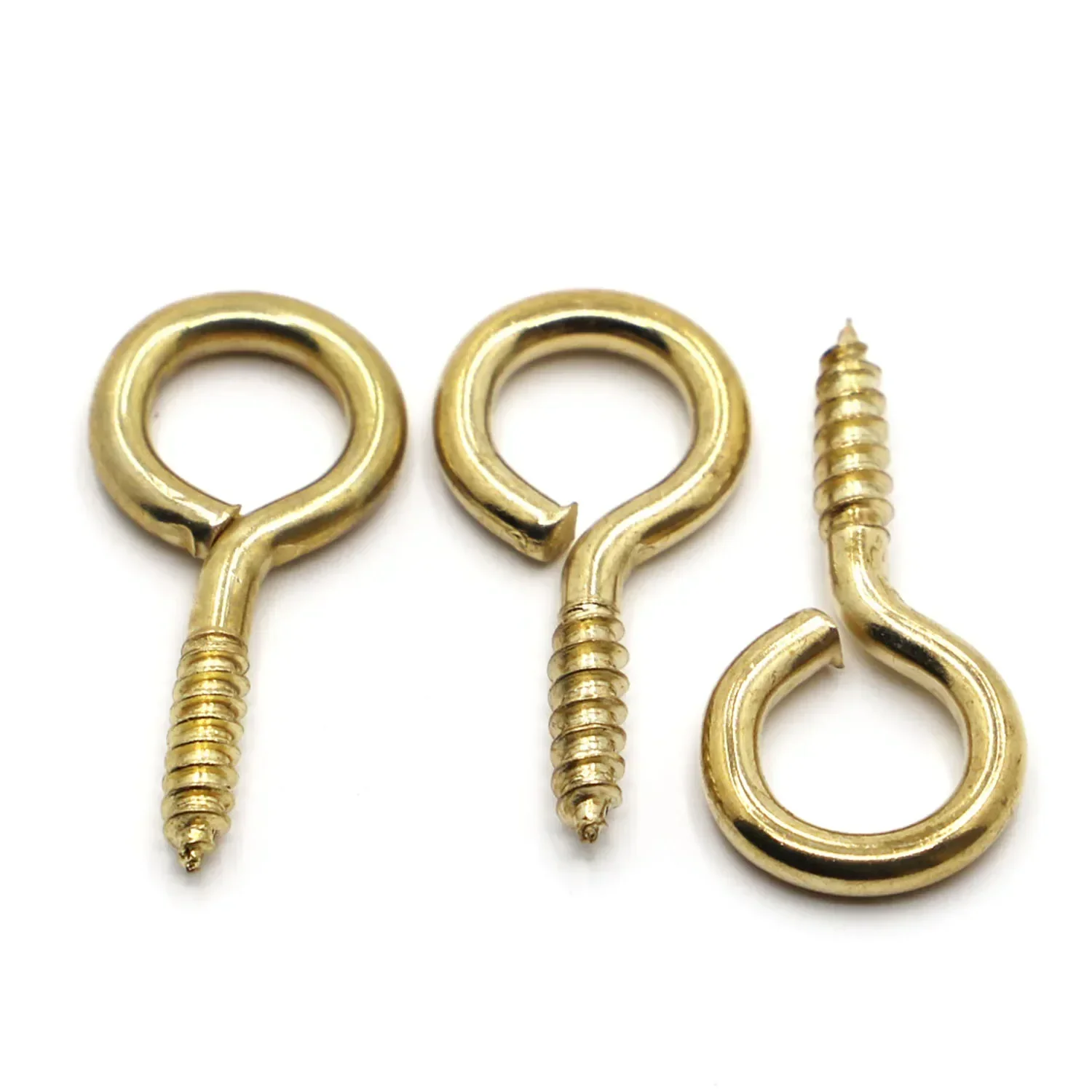 1# 2# 3# 4# 5# 6# 8# 10# 12# 14# Screw Eye Pins Carbon Steel Facing Metal Self-tapping Screw Hook DIY Hardware Eyelet