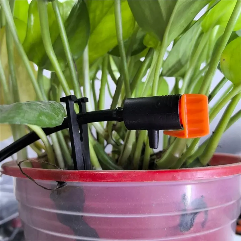Y42A-Drip Irrigation Emitter Flag Dripper Adjustable Irrigation Dripper Garden Watering Tool Drip Irrigation Watering Device