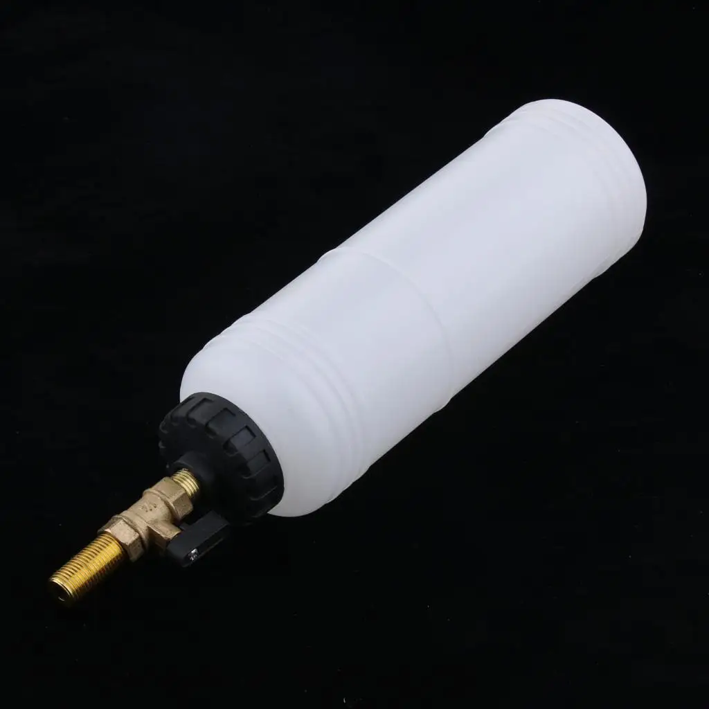 

Automotive Brake Fluid Bleeder Tool Pneumatic Oil Change Kit Plastic Refill Bottle with Adapters for Car Garage Use
