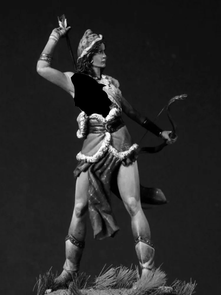 Soldat Archer Mongol Peint à La Main - 75mm (1:24) - Niveau Artistique Par Attica Miniatures