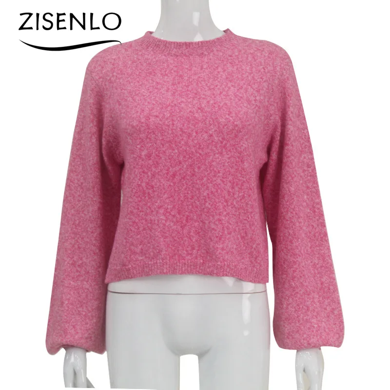 Suéter de manga larga con cuello redondo para mujer, suéter Sexy con tirantes y espalda descubierta, sección corta, Tops de punto de moda, Otoño e Invierno