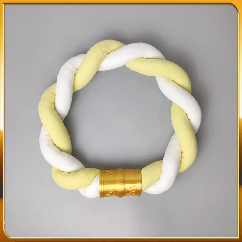 毛皮のようなコスプレ首輪、三つ編みベル付き、動物コスチューム用カスタム手作り、2色、毛皮スーツキグアクセサリー