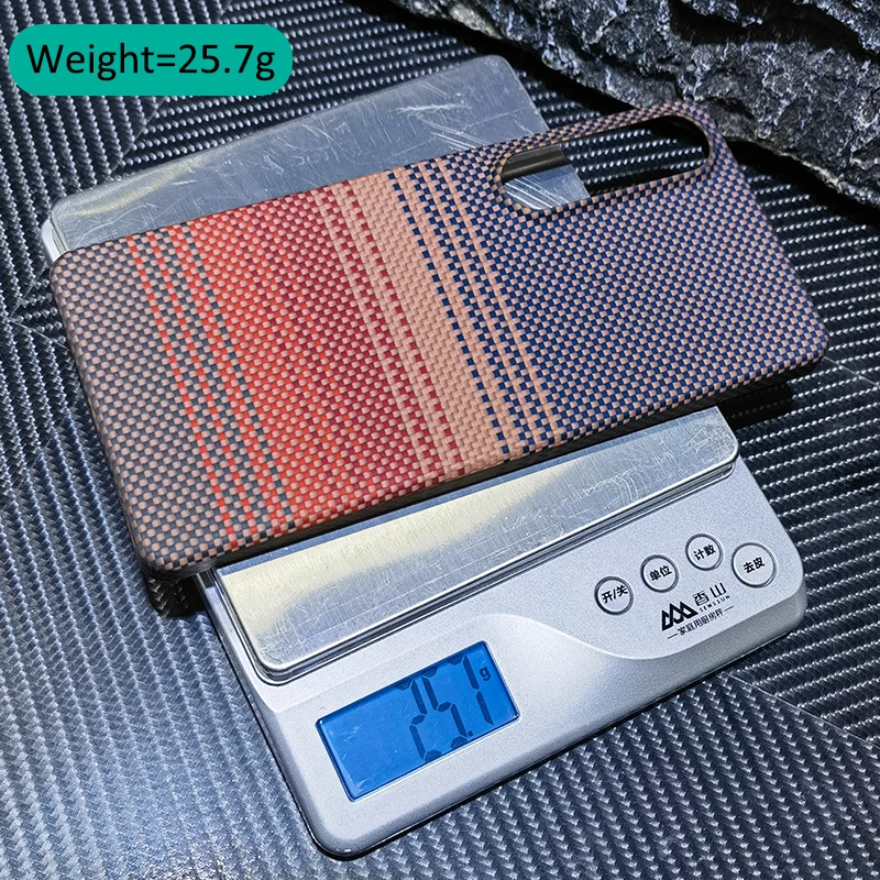 Custodia Magsafe in fibra aramidica ultra sottile di alta qualità in tessuto di carbonio per Sony Xperia 1VII Custodia protettiva per caricabatterie wireless magnetico