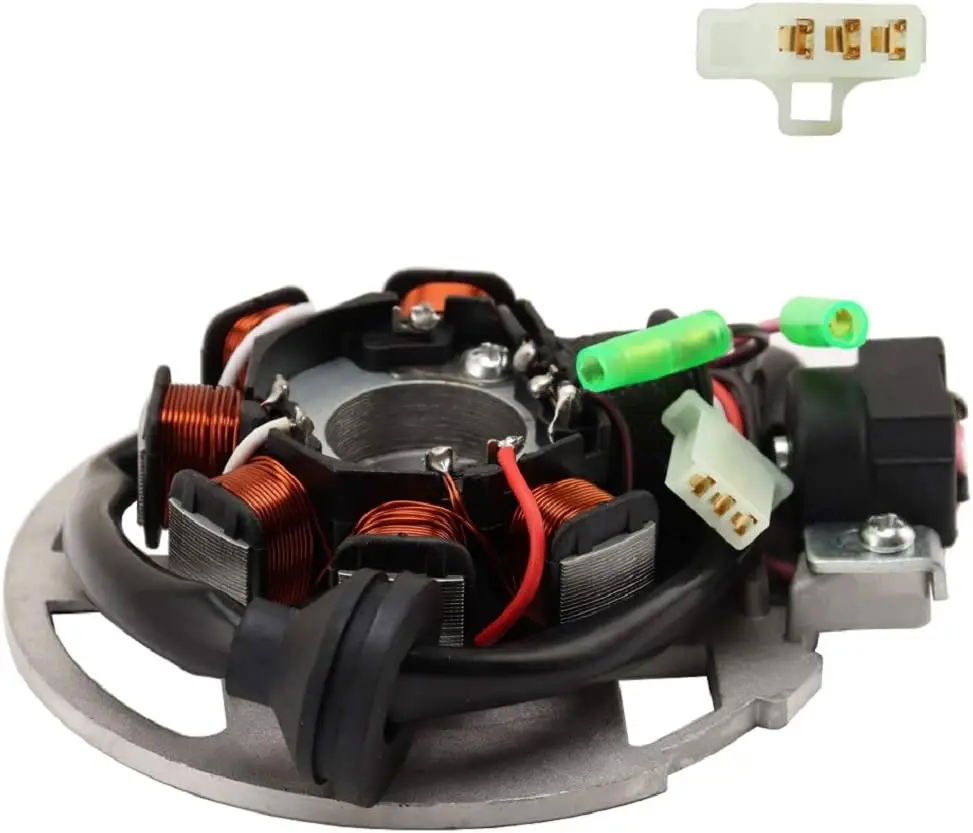 Bobina de estator generador magnético compatible con Polaris Predator 50 90 2003-2006 Sportsman 90 2001-2006 ETON 50 90 0450522 0450998