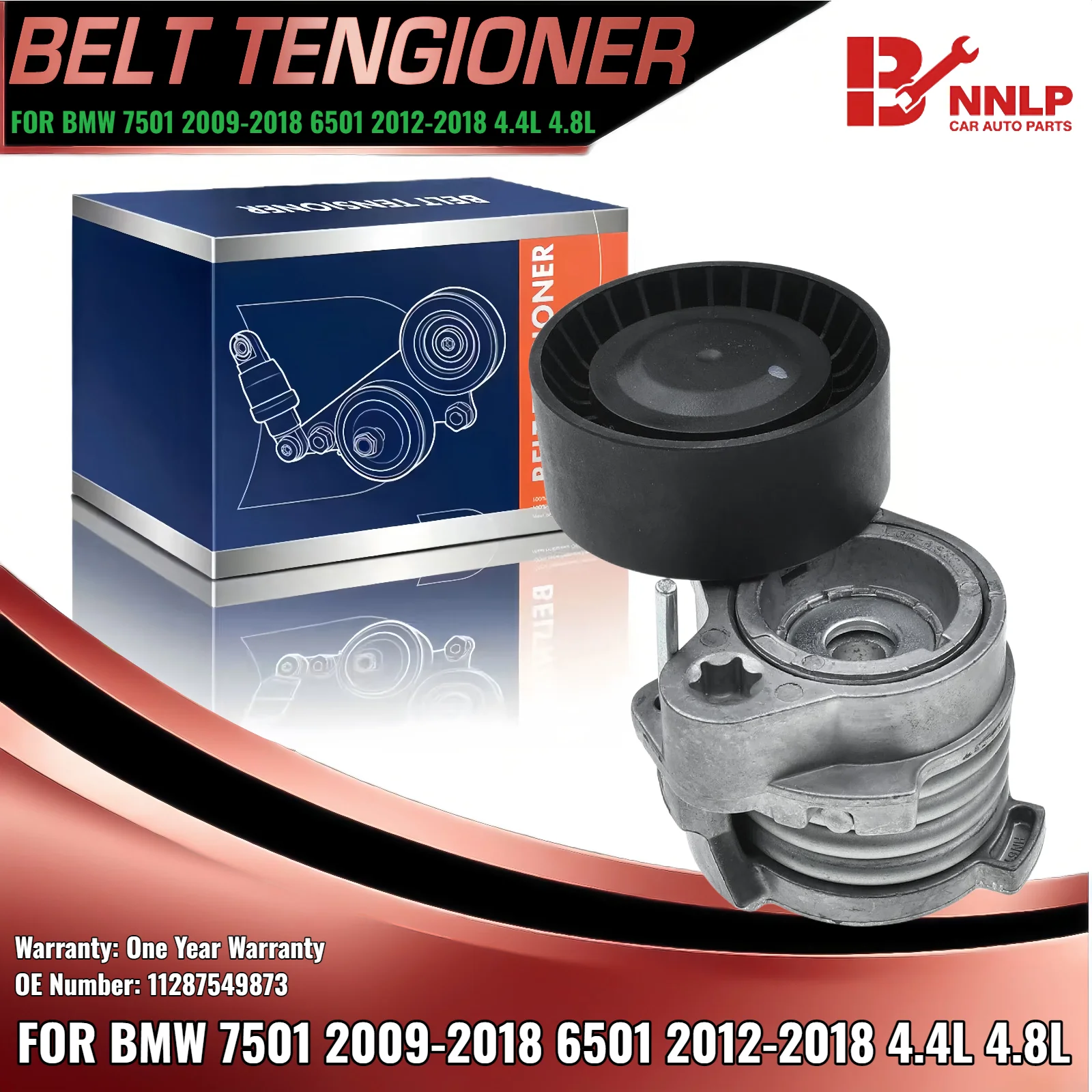 

Belt Tensioner for BMW 750i 2009-2018 650i 2012-2018 550i 550i GT xDrive X5 X6 11287549873