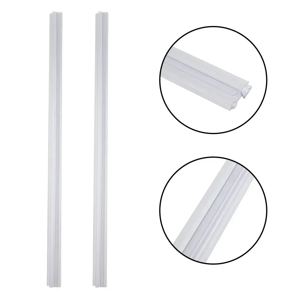 2pcs 50cm Silicone Shower Barrier Bathroom Water Stopper Water Barrier Retaining Strip Dry And Wet Separation Door Sealing Strip