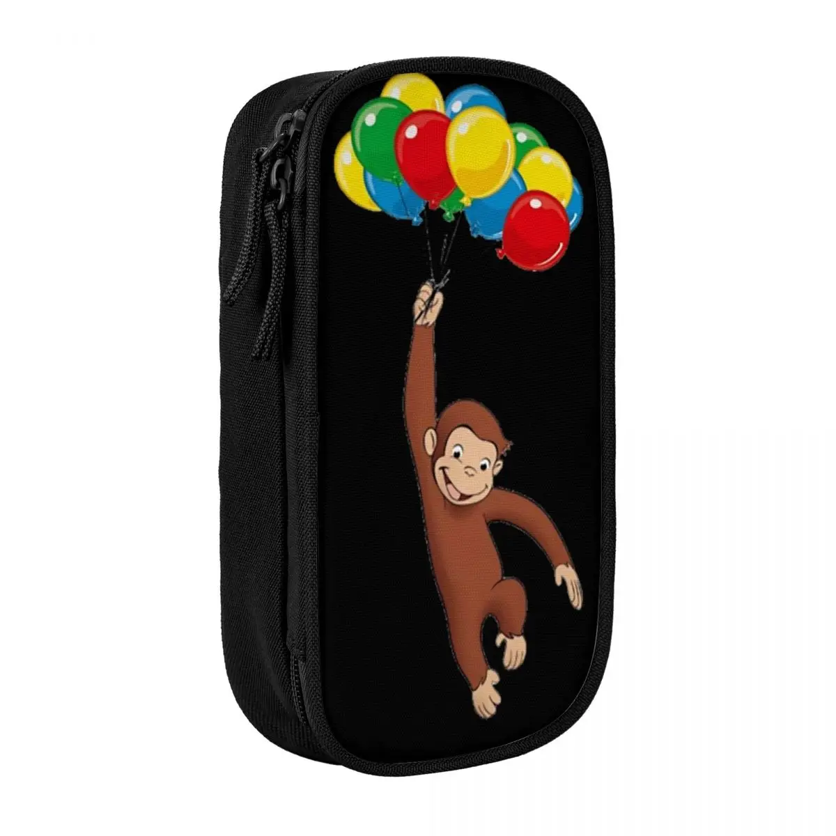 

Custom Curious George Best Cartoon Pencil Cases for Boys Gilrs Large Capacity Anime Pen Box Bag Stationery