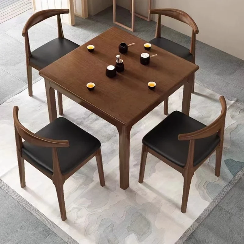 Light Luxury Unique Dining Table Natural Wood Modern Restaurant Dinning Tables Space Saving Nordic Mesas De Comedor Furniture