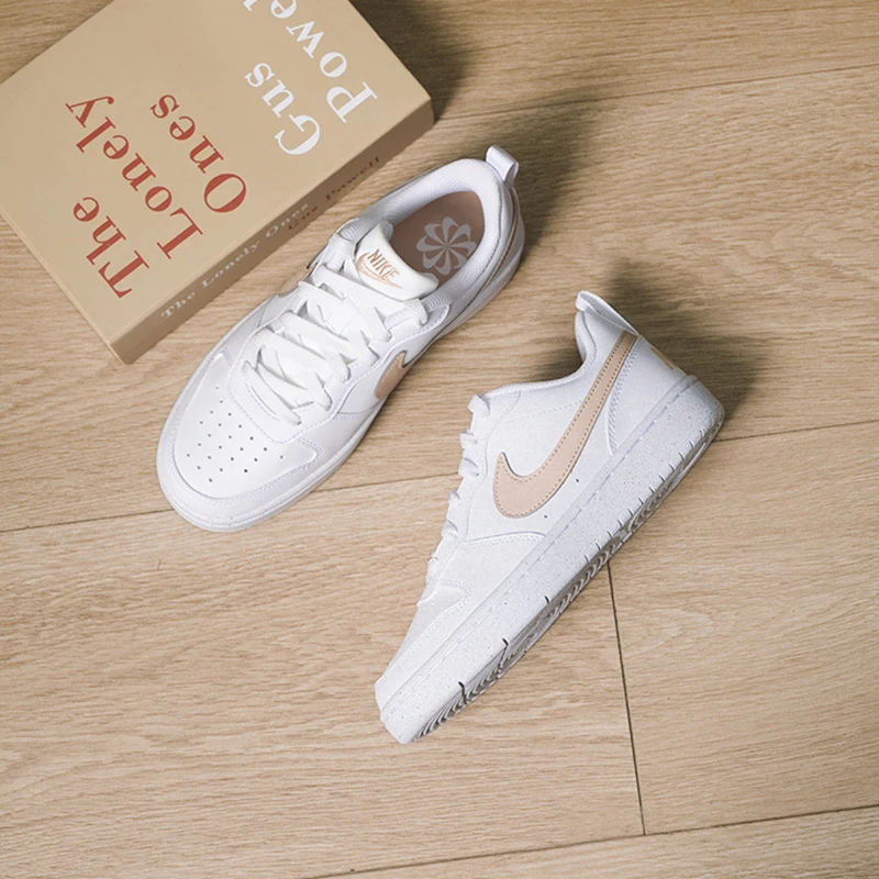 Nike Women's Shoes Court Borough (Gs) Fashionable Casual Shoes, Lightweight and Comfortable Low-Top Sneakers Dv5456-141