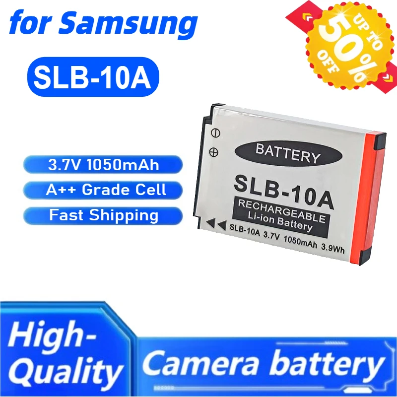 

SLB-10A Camera Battery for Samsung WB150F WB850F EX2F WB200F WB800F PL60 Fast Shipping