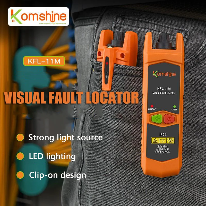 Handheld  1-30MW Fiber Optic Tester Pen VFL Red Light Optical Fiber Optic Red Light Pen Visual Fault Locator