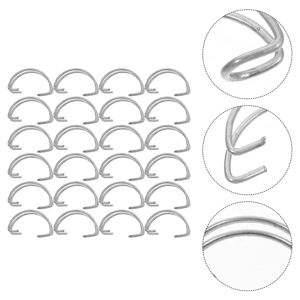 

40pcs Chicken Cage Door Hook Stainless Steel Metal Hook For Rabbit Pigeon Quail Cage Durable Multifunctional Breeding Equipment