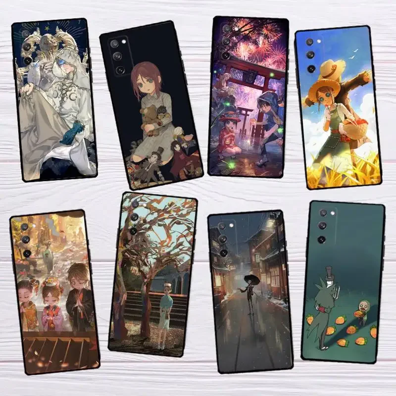 Identity V Anime Phone Case for SamsungS23 S22 S21 S20 Ultra Pro S10 S30Plus 20 Ultra Black Cover