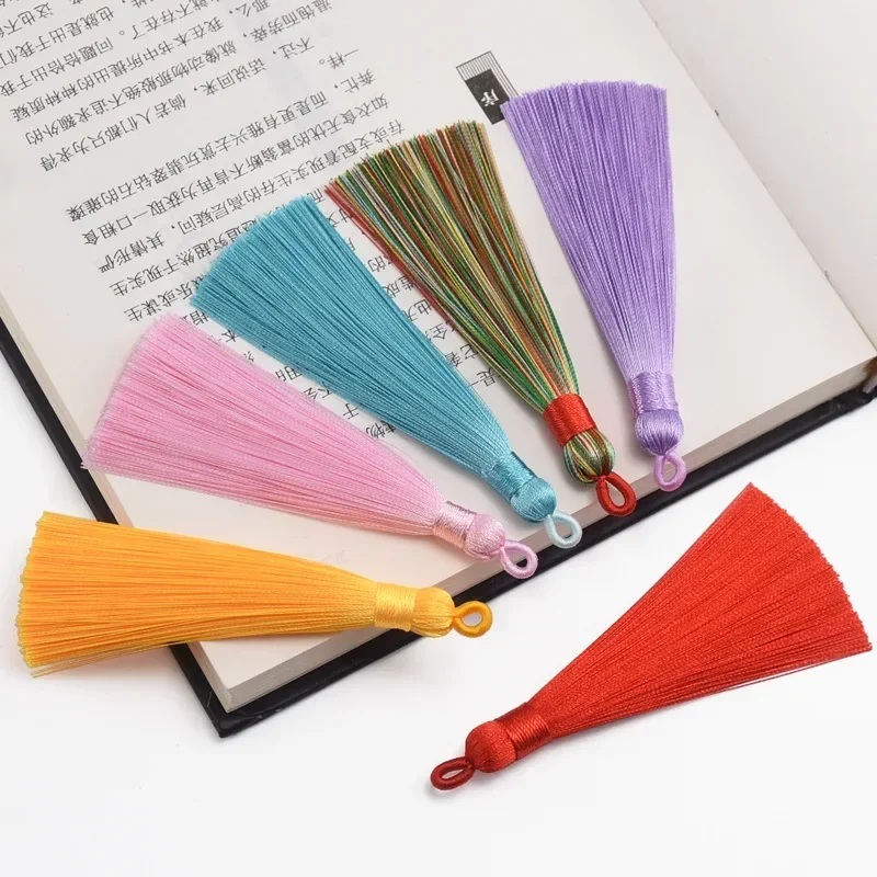 2/4/10PCS 8cm Polyester Silk Tassel Vertical Tassel Decoration Crafts DIY Jewelry Home Decoration Sewing Curtain Accessories