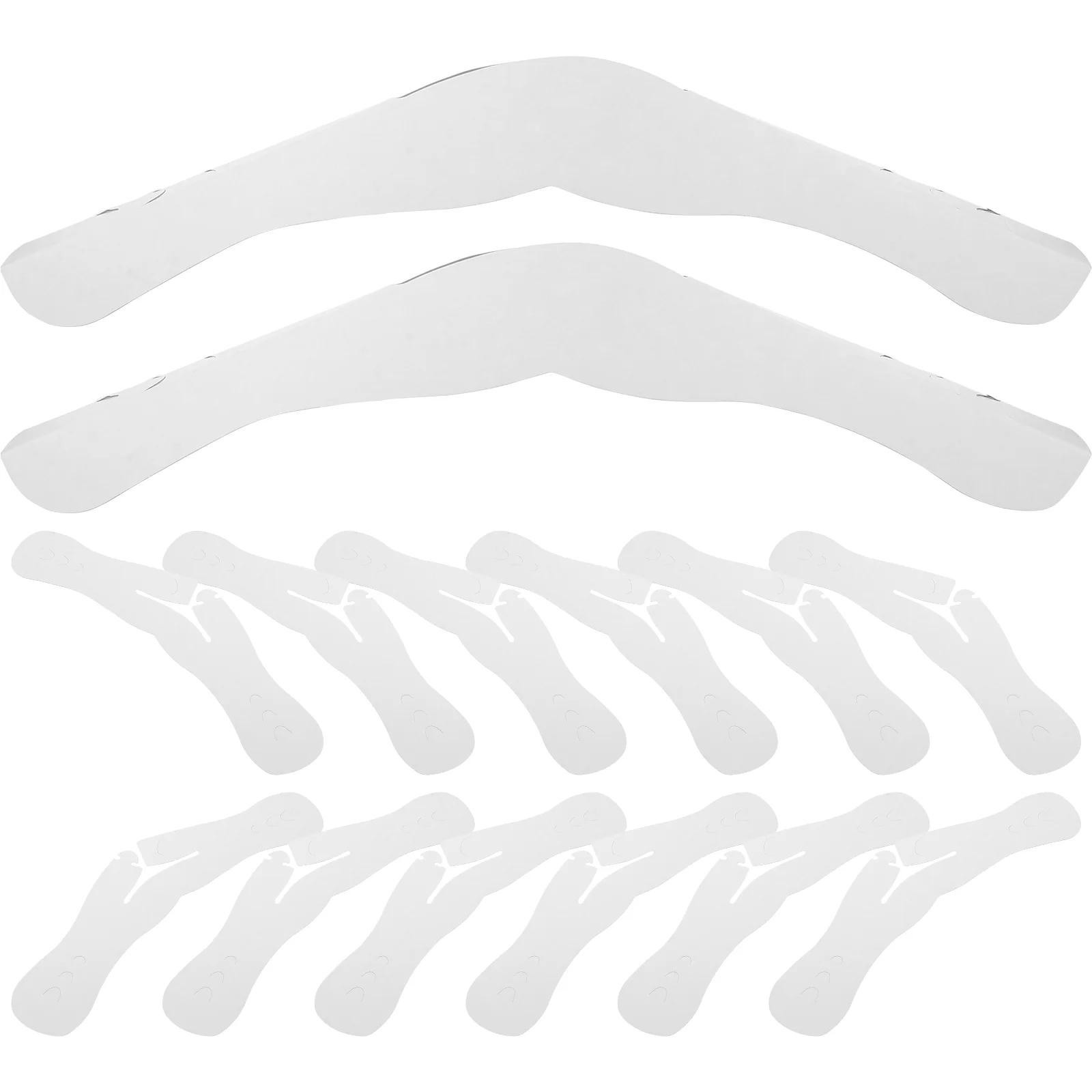 

50 Pcs Shoulder Pads Hanger Paper Clothes Racks for Clothing Removable Garment Protectors
