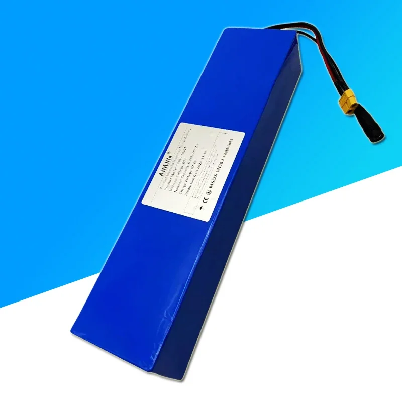 60V 16S2P 6.8Ah 18650 Rechargeable Li-ion Battery Pack 67.2V Lithium Ion 6800mAh with BMS，Charger