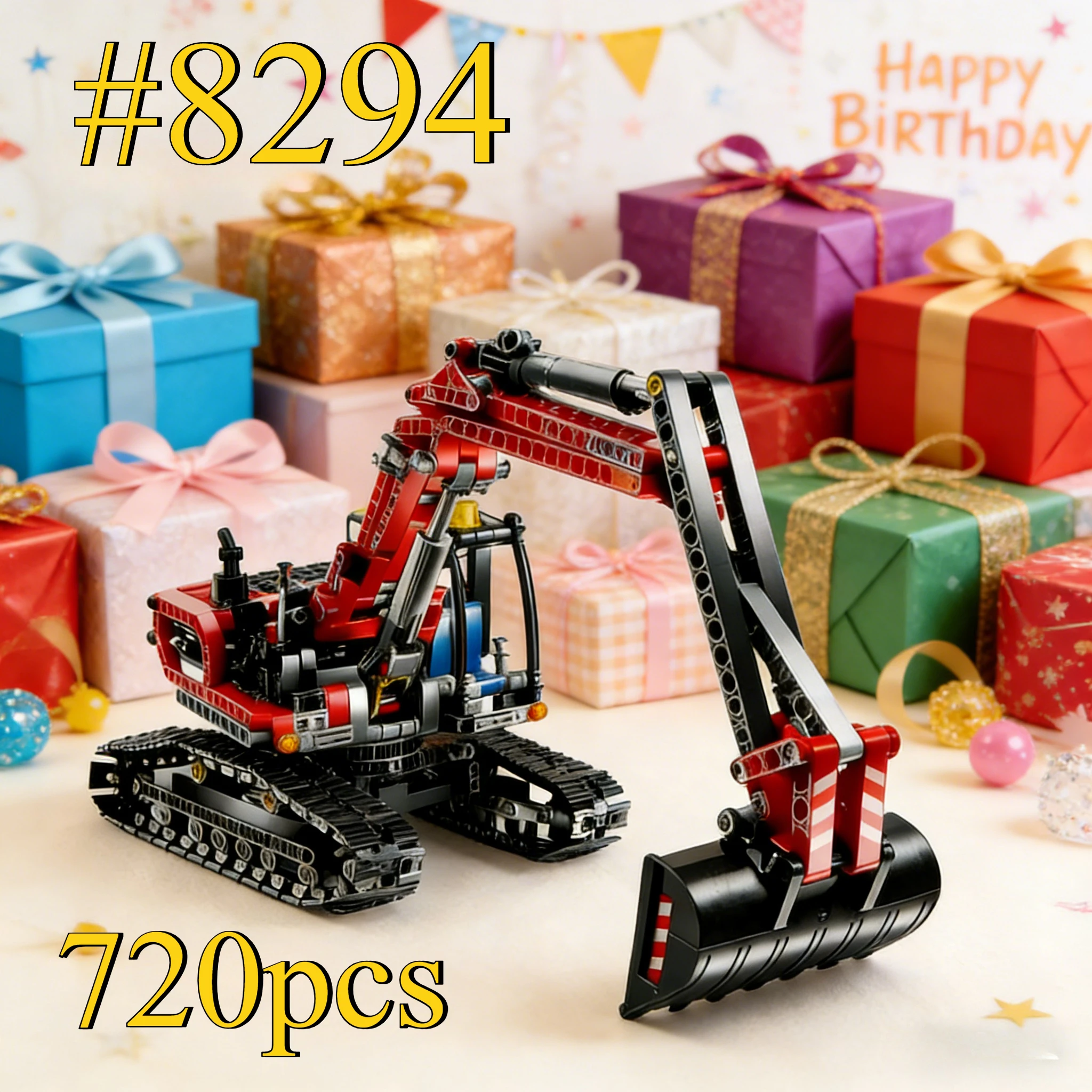 مجموعة مكعبات بناء حفارة دوارة فائقة 42006 مناسبة لهدايا أعياد الميلاد متوافقة مع قطع ليغو، 720 قطعة.