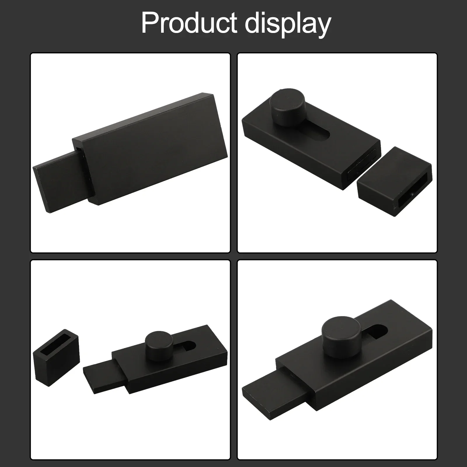 

Package Contents Latch Anti Barn Door Room Door Rounded Edges Aluminum Alloy Sheds Black Cabins Aluminum Alloy