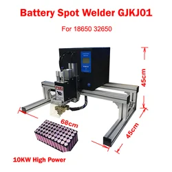 Saldatrice a punti a batteria 10KW batterie al litio ad alta potenza Pack saldatrice a impulsi di precisione per saldatura a strisce di nichel per 18650 32650