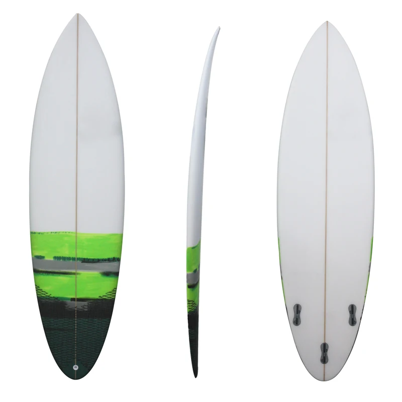 

Resin Tint PU Surfboard Foam Custom Tail PU Board with Fins Waterplay Surfing Waveboard Swimming Board